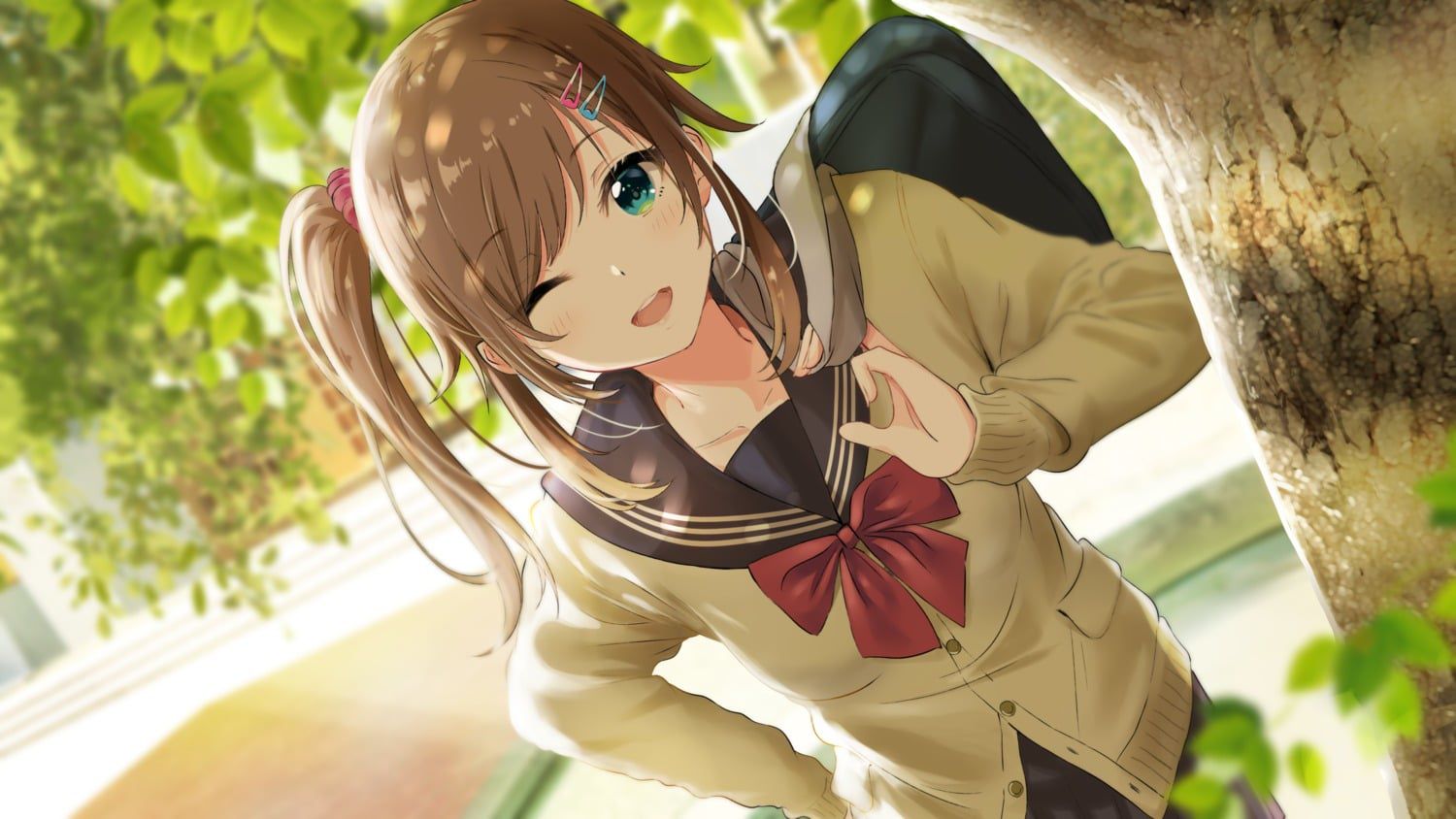 If such a cute beautiful girl in uniform walks around the city, you will want to rape her~. 8