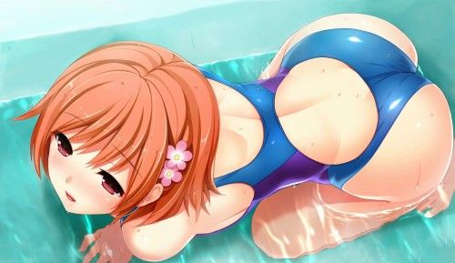 【Secondary erotic】 Here is an erotic image of a girl wearing a swimsuit with suppressed and buttocks very 11