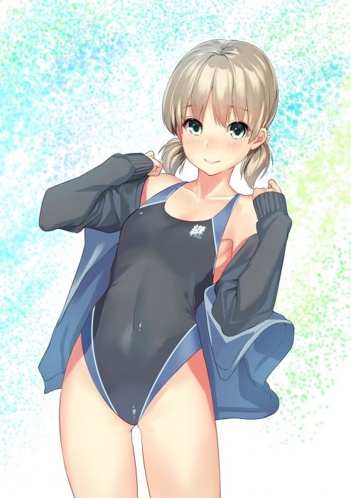 【Secondary erotic】 Here is an erotic image of a girl wearing a swimsuit with suppressed and buttocks very 12