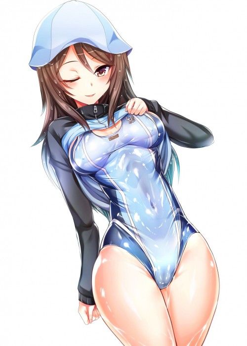 【Secondary erotic】 Here is an erotic image of a girl wearing a swimsuit with suppressed and buttocks very 17