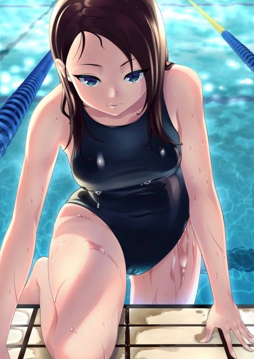 【Secondary erotic】 Here is an erotic image of a girl wearing a swimsuit with suppressed and buttocks very 22