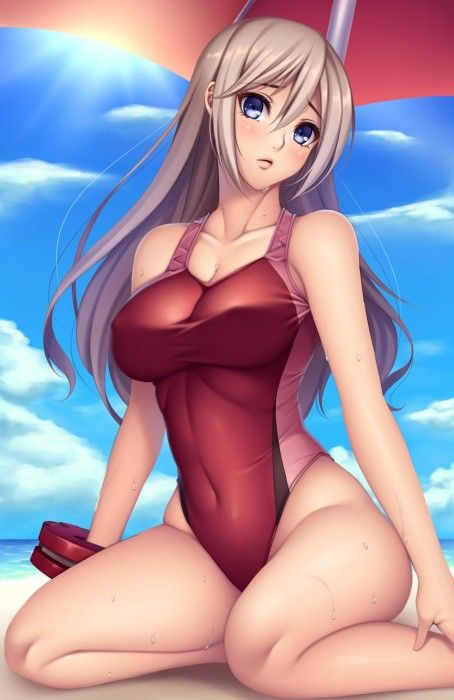 【Secondary erotic】 Here is an erotic image of a girl wearing a swimsuit with suppressed and buttocks very 29