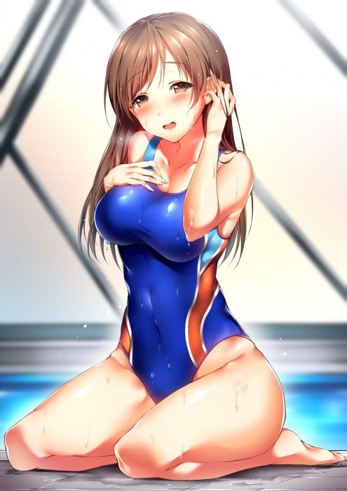 【Secondary erotic】 Here is an erotic image of a girl wearing a swimsuit with suppressed and buttocks very 8