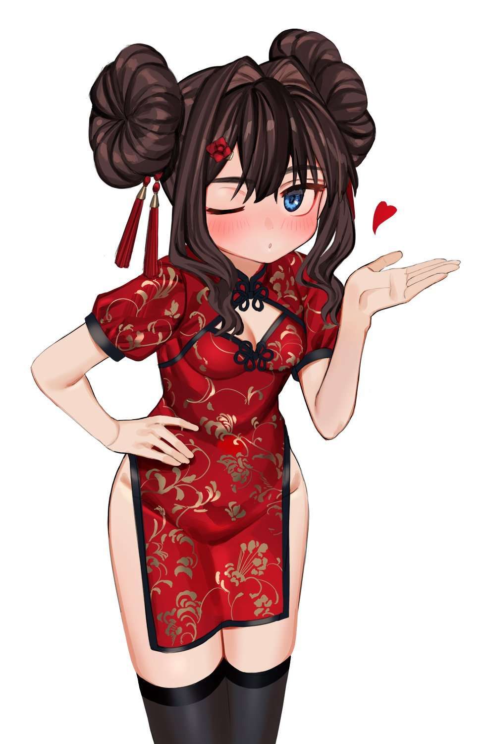 Please take an erotic image of China dress 18