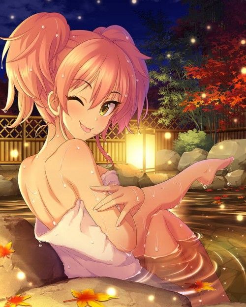 Erotic anime summary Beautiful girls in bath towels that can not hide body [secondary erotic] 31