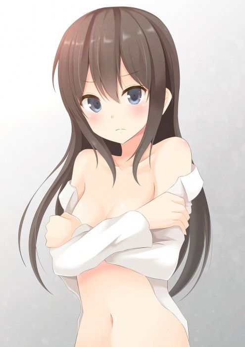【Secondary erotic】 Here is an erotic image of a girl whose selfish body is emphasized with a naked shirt 16