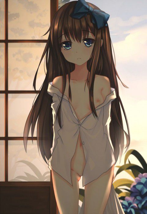【Secondary erotic】 Here is an erotic image of a girl whose selfish body is emphasized with a naked shirt 23