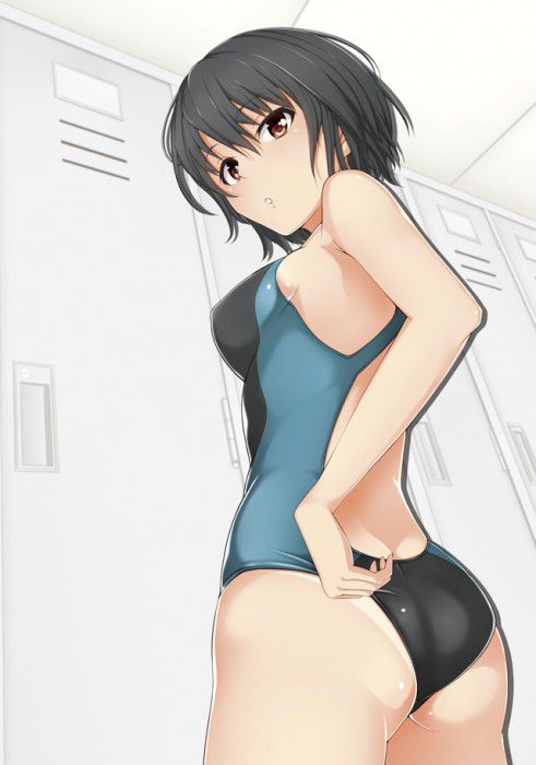 【Secondary erotic】 Here is an erotic image of a girl with an obscene body line in a swimming swimsuit 10