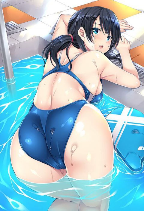 【Secondary erotic】 Here is an erotic image of a girl with an obscene body line in a swimming swimsuit 11