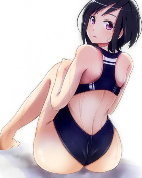 【Secondary erotic】 Here is an erotic image of a girl with an obscene body line in a swimming swimsuit 3