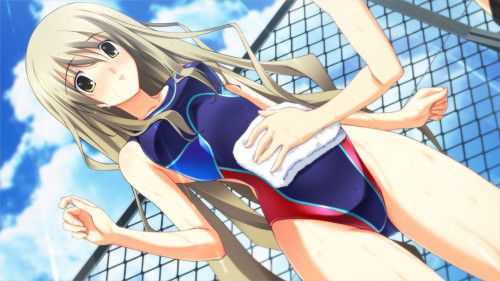 【Secondary erotic】 Here is an erotic image of a girl with an obscene body line in a swimming swimsuit 31