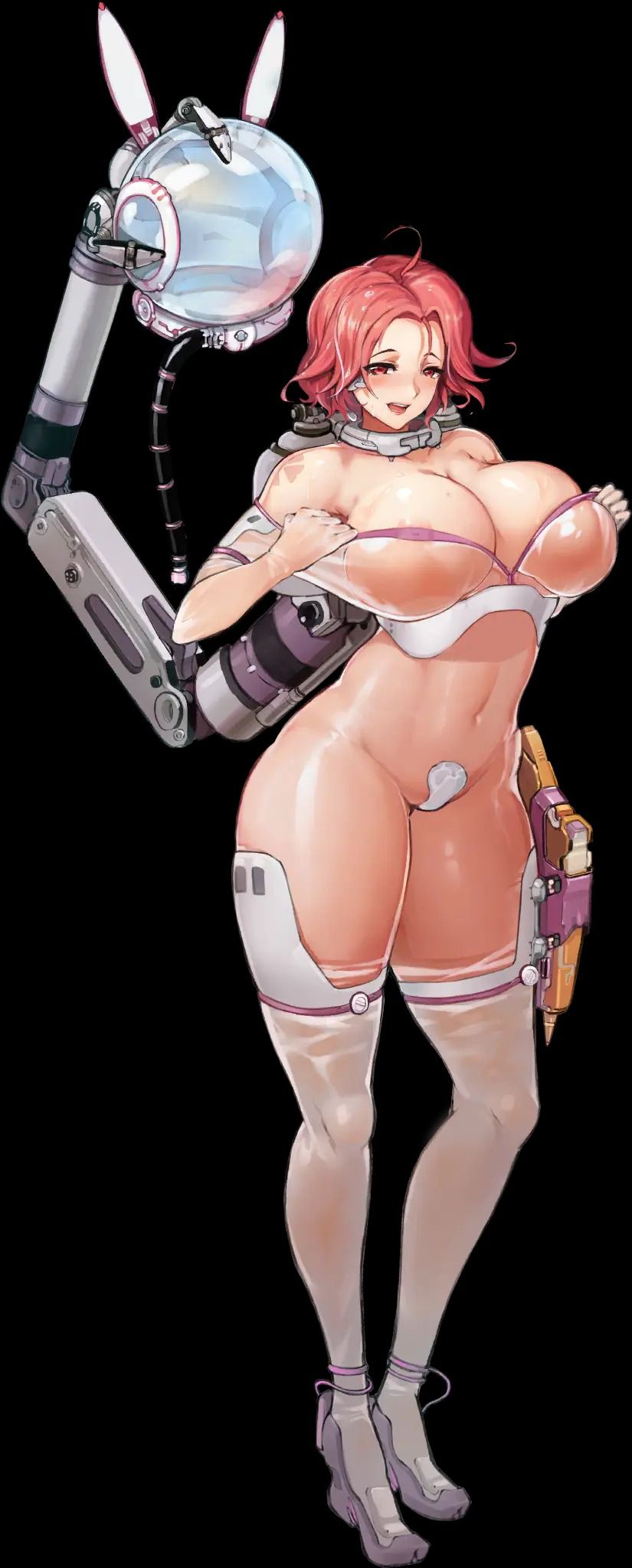 Smartphone game "The costume of the new character is a skim exposure degree last minute! ! Can you see your nipples? 5