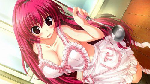 The erotic image of the girl of the naked apron where the girl is delicious is here 14