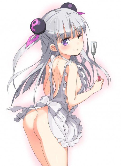 The erotic image of the girl of the naked apron where the girl is delicious is here 3