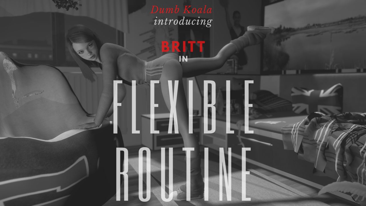 [DumbKoala] Britt - Flexible Routine / Bedroom Gymnastics 1