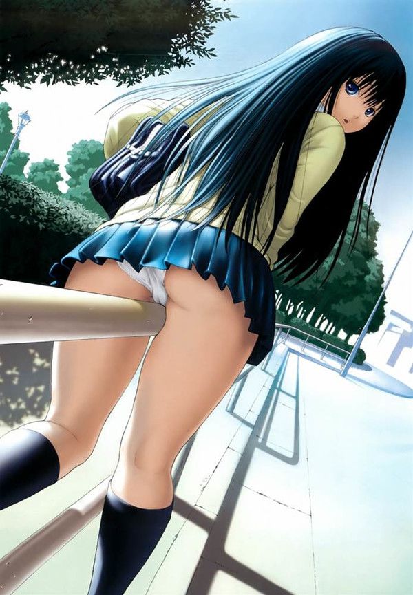 [Secondary erotic] erotic image of a girl whose skirt is too short and pants are fully visible [50 sheets] 15