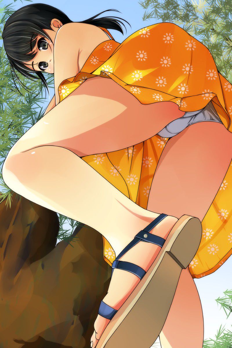 【Secondary erotic】 Here is an exceptional and scenery erotic image of a girl seen from a low angle 3