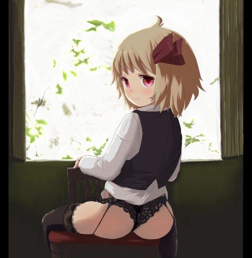【Secondary Erotic】 Here is an erotic image of a girl whose legs are getting very sexy with a garter belt 3