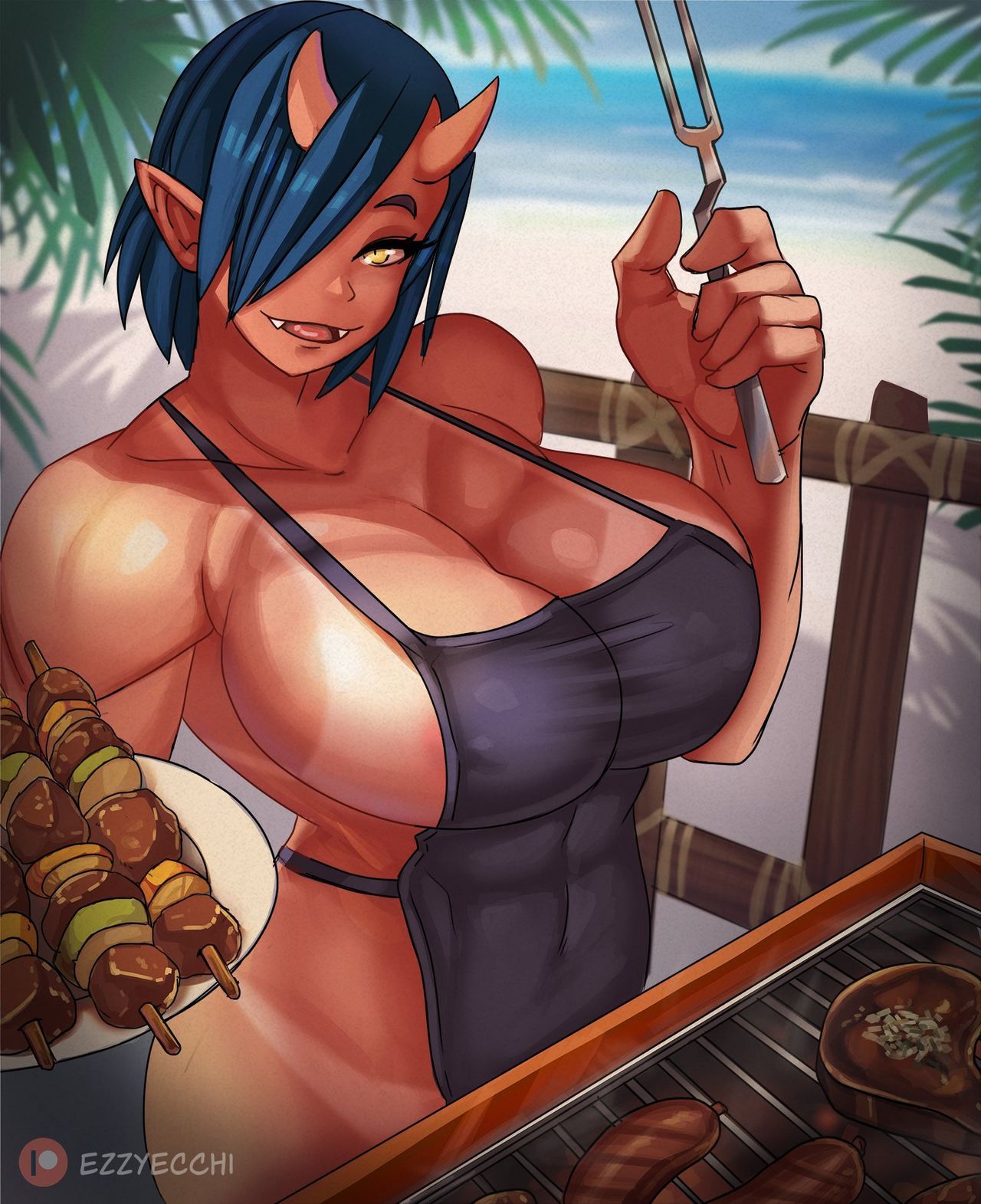 Summer Beach BBQ ~ Chicken Wings, Oh My Love ~ 2