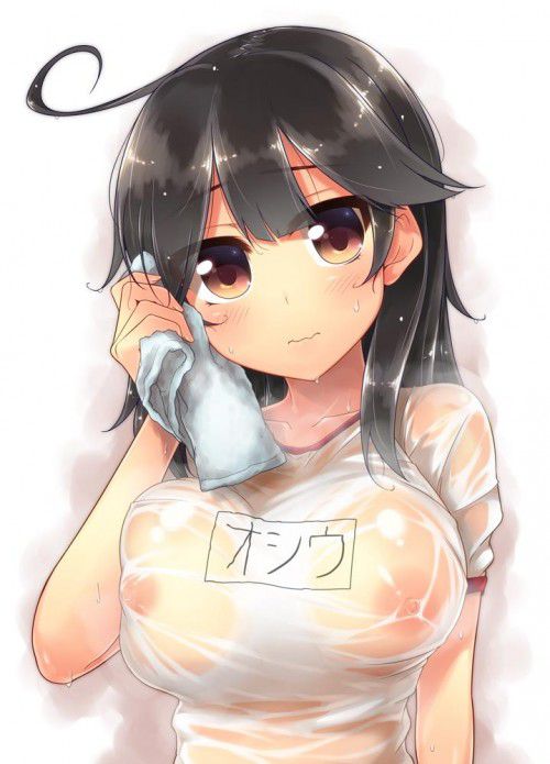 【Secondary erotic】 Here is an erotic image of a girl whose underwear and are very from wet clothes 20