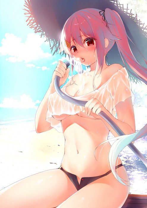 【Secondary erotic】 Here is an erotic image of a girl whose underwear and are very from wet clothes 27