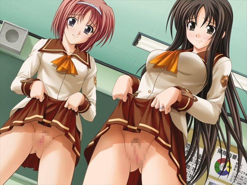 Do you like girls to be able to see bras and pants? Costume Takushi-based hentai girls' two-dimensional erotic images 29
