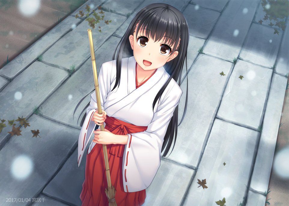 Please take an erotic image of a shrine maiden 17