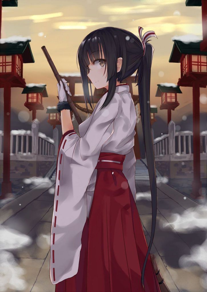 Please take an erotic image of a shrine maiden 20