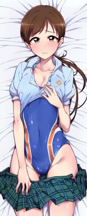 【Secondary erotic】 A girl wearing a swimming swimsuit with a feeling of pitching with a pitch sucking on the body 12