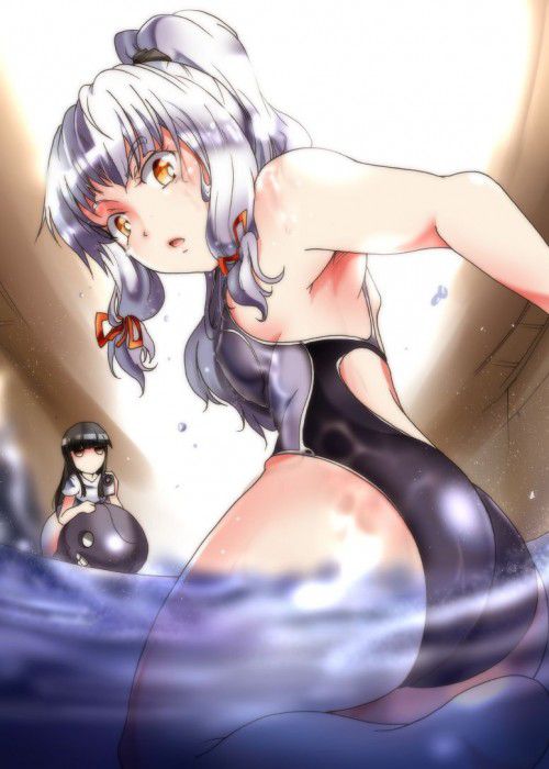 【Secondary erotic】 A girl wearing a swimming swimsuit with a feeling of pitching with a pitch sucking on the body 28