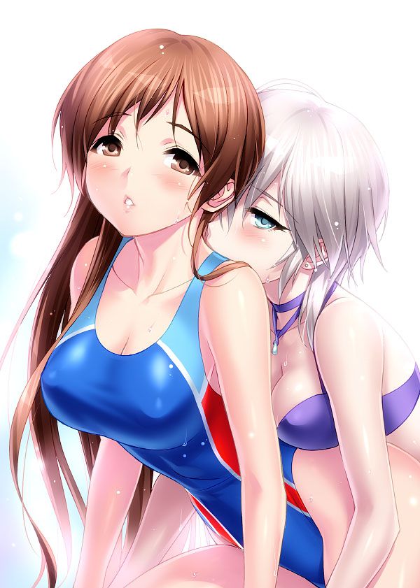 【Secondary erotic】 A girl wearing a swimming swimsuit with a feeling of pitching with a pitch sucking on the body 29