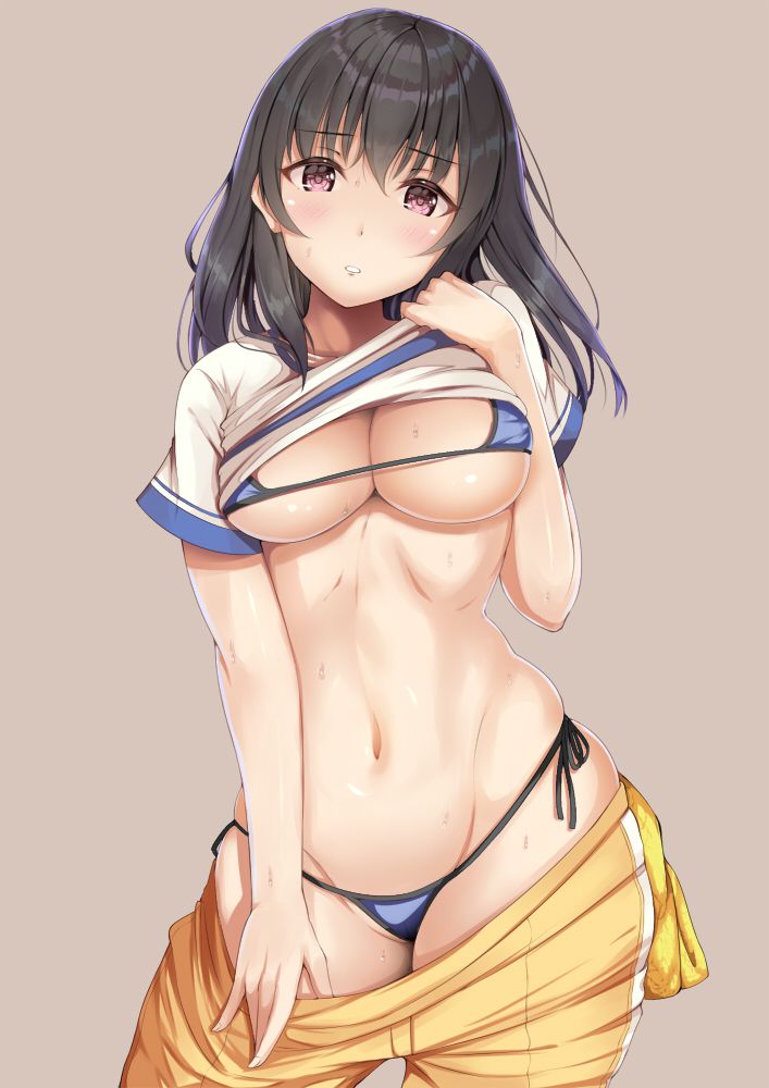 【Secondary】 Erotic image of an exposed slutless micro bikini beauty who is sure to wear such a thing on the beach 32