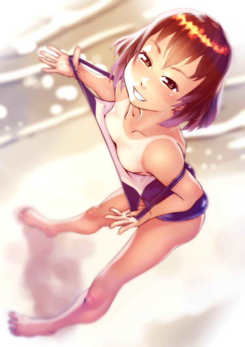 I can't wait for summer! Two-dimensional erotic image of a sukusui girl 10