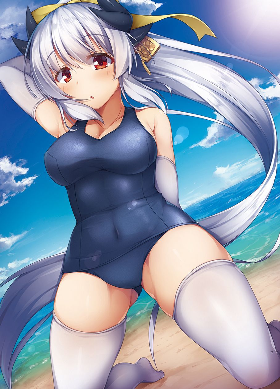 I can't wait for summer! Two-dimensional erotic image of a sukusui girl 25