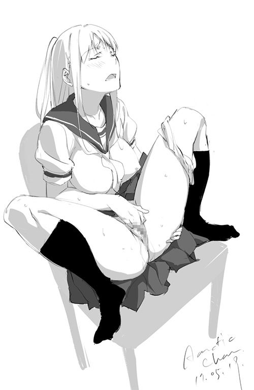 The expression of the girl in masturbation is a 2D erotic image that makes you want to masturbate just by looking at it! 41