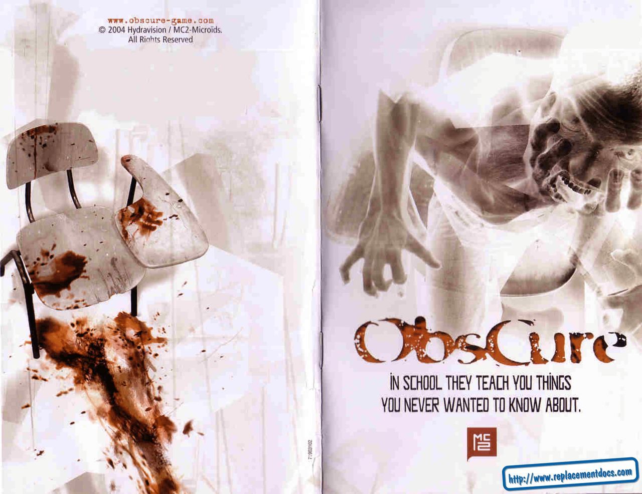 Obscure (PC (DOS/Windows)) Game Manual 1