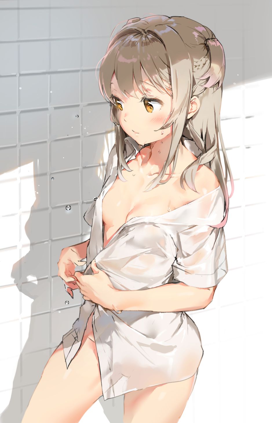 Erotic anime summary Erotic image collection of beautiful girls wearing naked shirts [50 sheets] 11