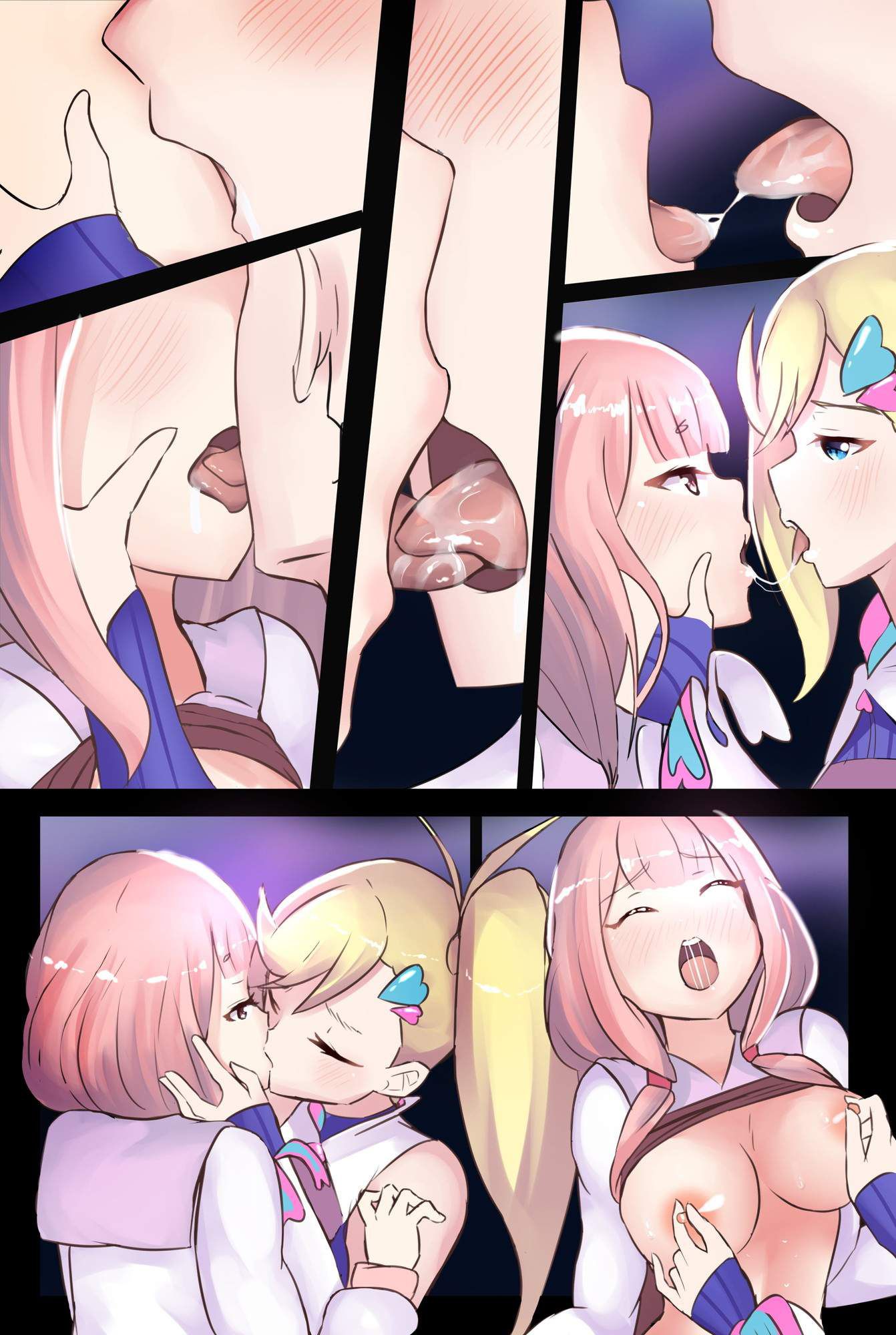 I wish that 2022 will be a world where girls can be more yinging. Lesbian 2D erotic image of lily girl 30