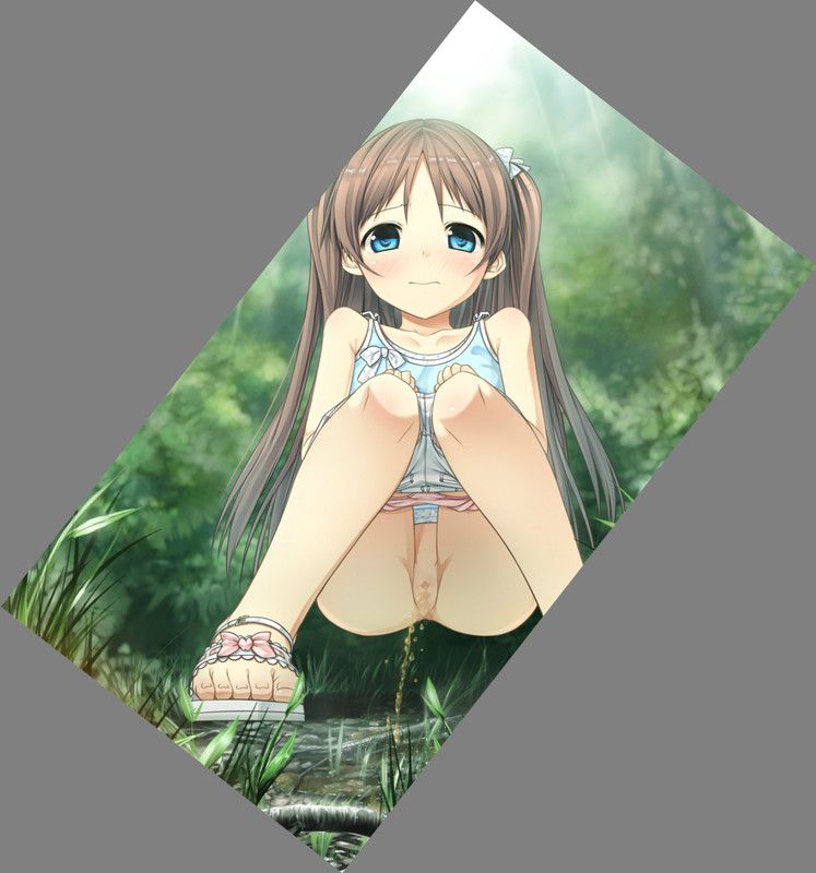 The two-dimensional erotic image of a girl who is peeing with an expression that feels good is too much! 5