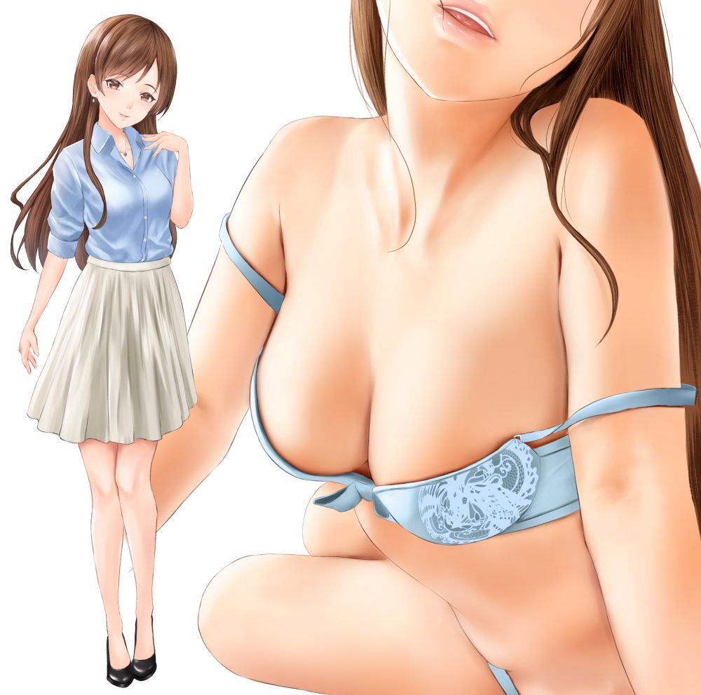 [Secondary erotic] erotic image of a girl wearing cute blue underwear [50 sheets] 37