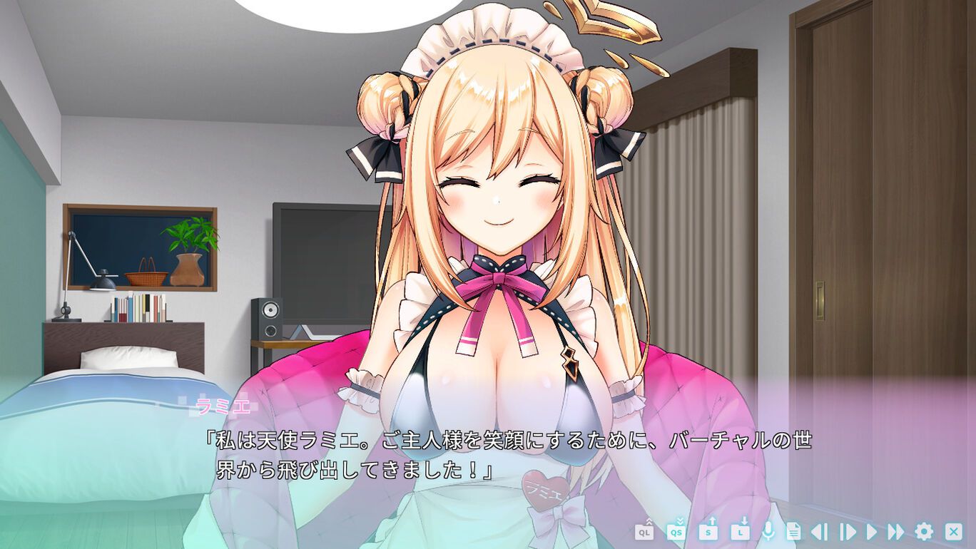 Switch "Vtuber Maid Ramier" Insanely erotic Vtuber comes out of the screen and lives together 10