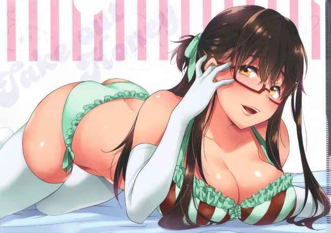 Erotic image collection of busty glasses daughter [40 sheets] 23