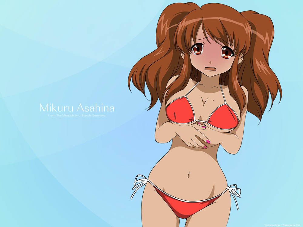 【Erotic Image】Mikuru Asahina's character image that you want to refer to the melancholy erotic cosplay of Haruhi Suzumiya 1