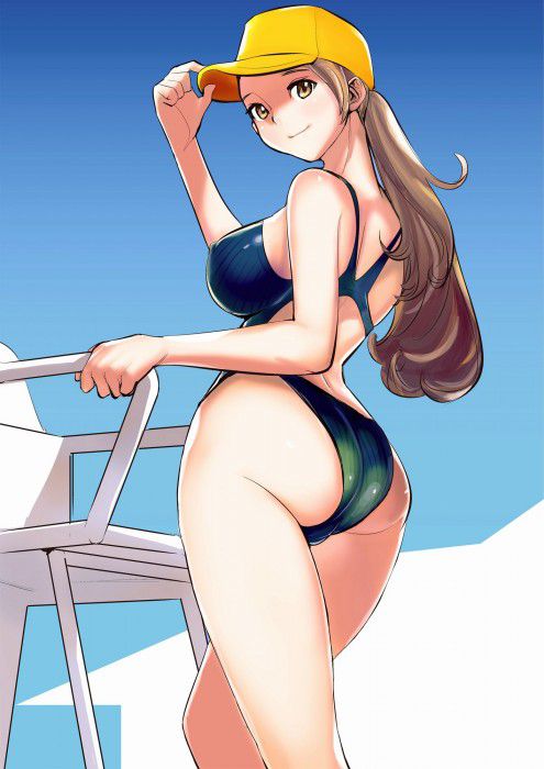Erotic anime summary Beautiful girls wearing swimming swimsuits where the line of the body comes out with pichi pichi [secondary erotic] 9