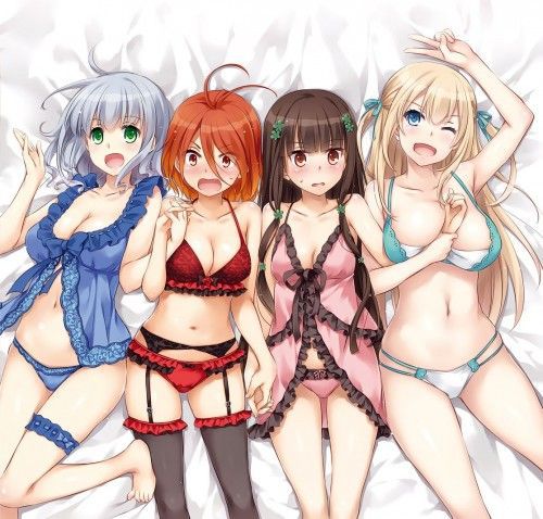 Erotic anime summary I am more excited than naked! ? Underwear figure collection of beautiful women and beautiful girls [50 sheets] 49