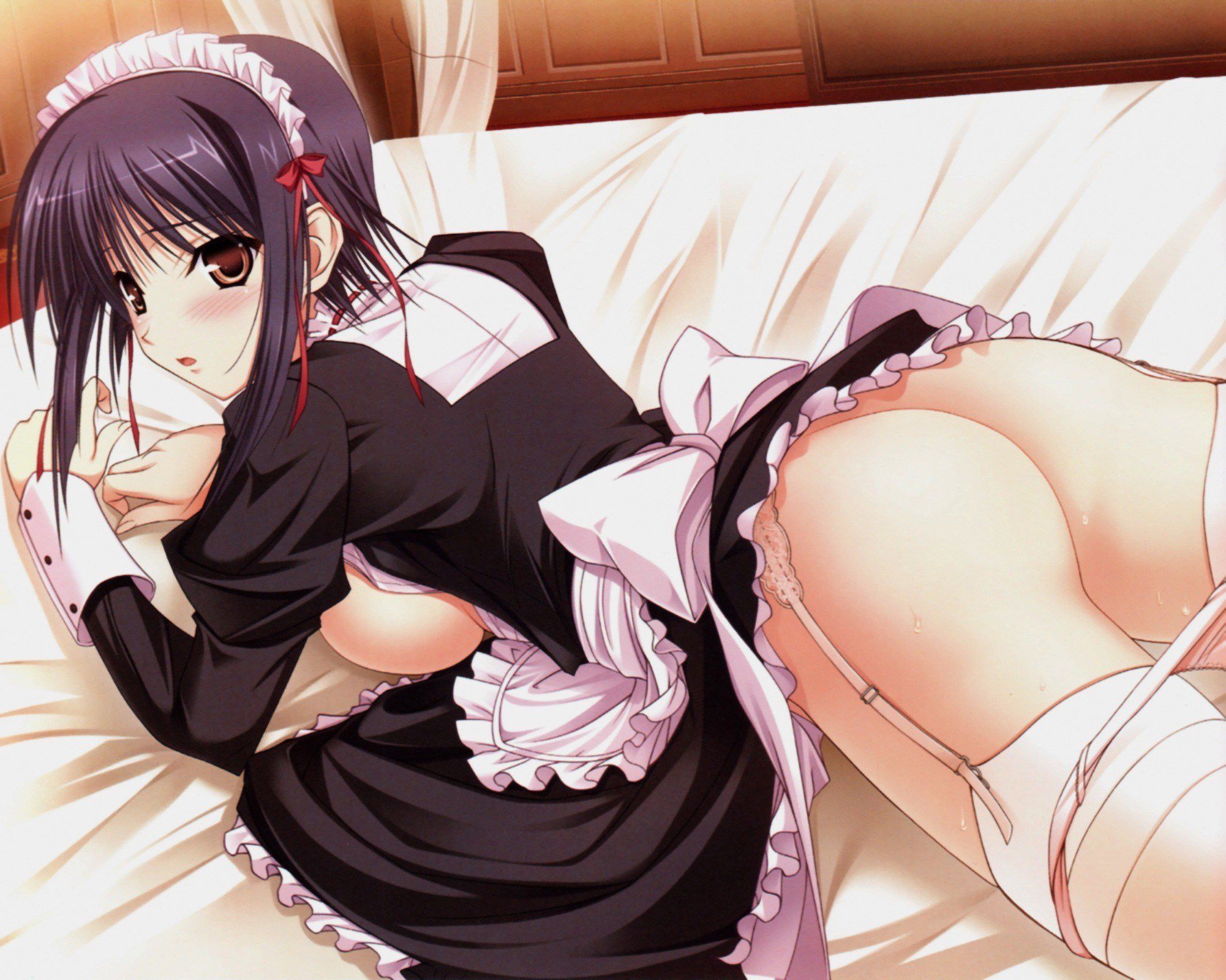 Two-dimensional erotic image that makes you want to be a maid who says "I will do anything for your husband♪" 35