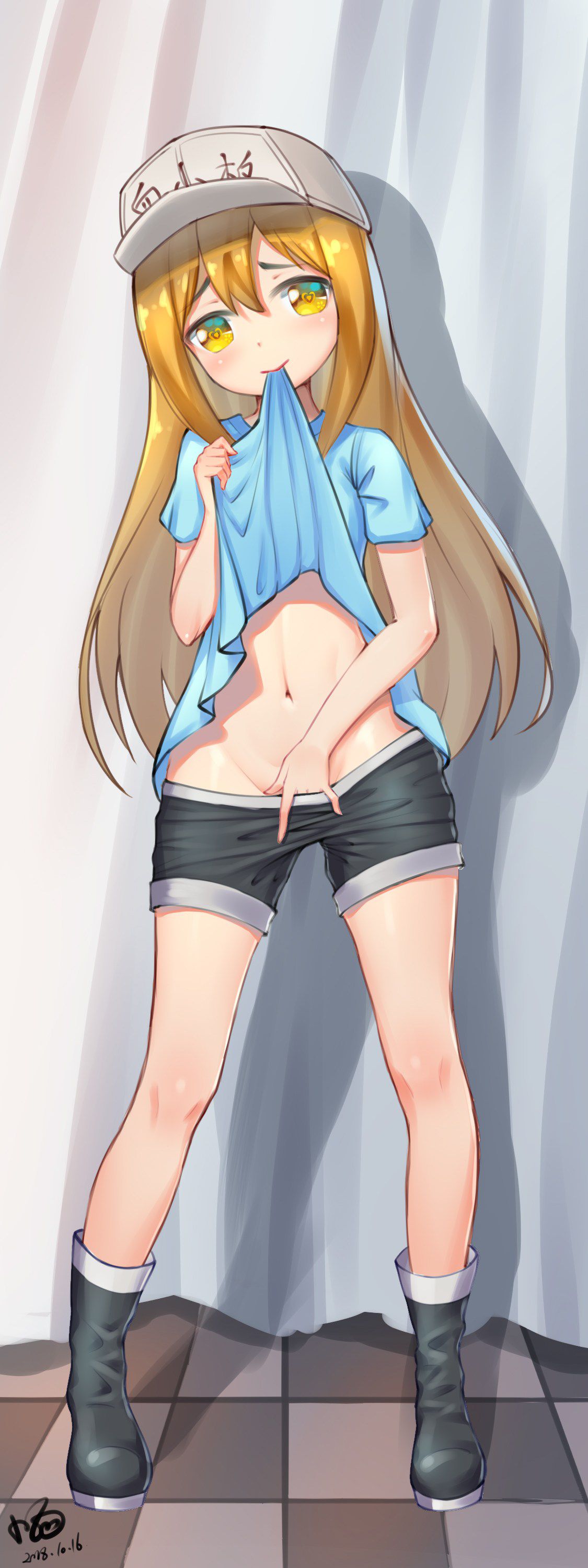 It's hard to even take off your clothes! Masturbation 2D erotic image of a nasty Loli girl who wants to touch now 27