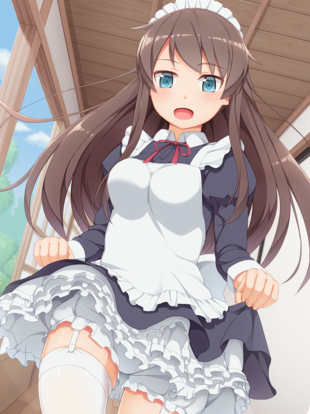 Maids love chinchin after all! 2D erotic image of a maid who can't help but serve you by yourself 26