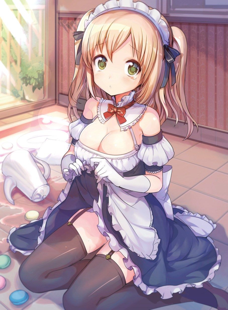 Maids love chinchin after all! 2D erotic image of a maid who can't help but serve you by yourself 32