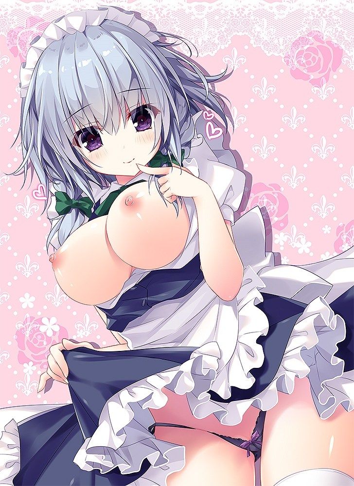 Maids love chinchin after all! 2D erotic image of a maid who can't help but serve you by yourself 34